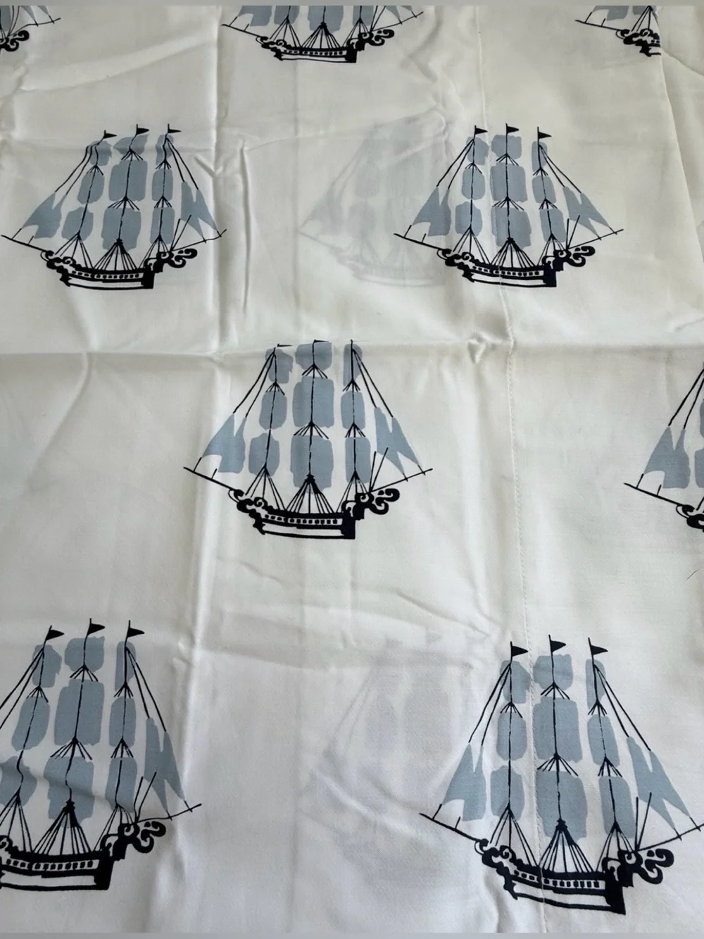 NIP RARE Serena and Lily Twin Blue Oceanside Cotton Sateen Sheet Set